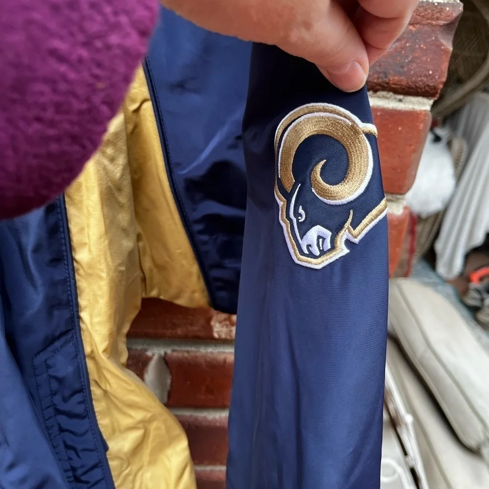 NFL St. Louis Rams Navy and Gold Pullover jacket